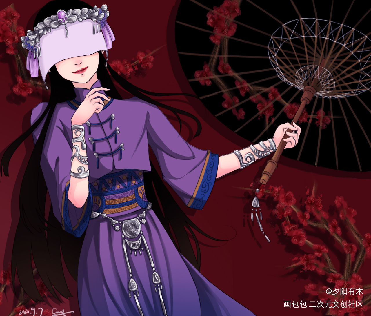 是下本小说的配角之一。_平涂插画我的原创原创人物原创原创oc绘画作品