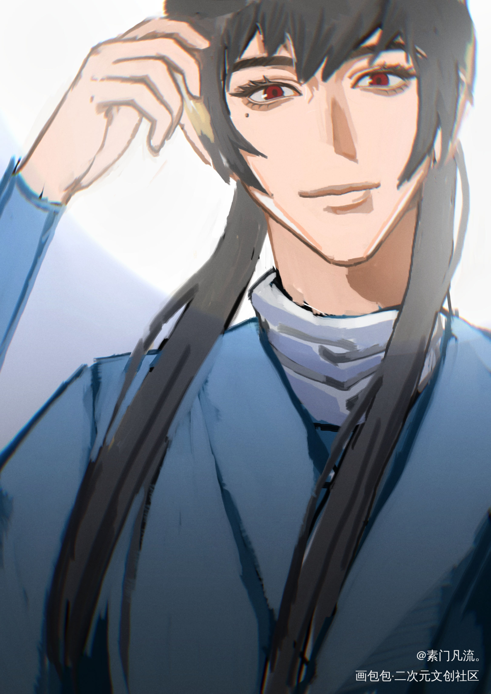 一个尝试。_厚涂原创oc绘画作品