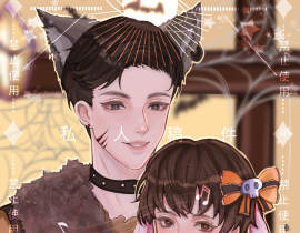 万圣系列群秀一家四口_绘画作品
