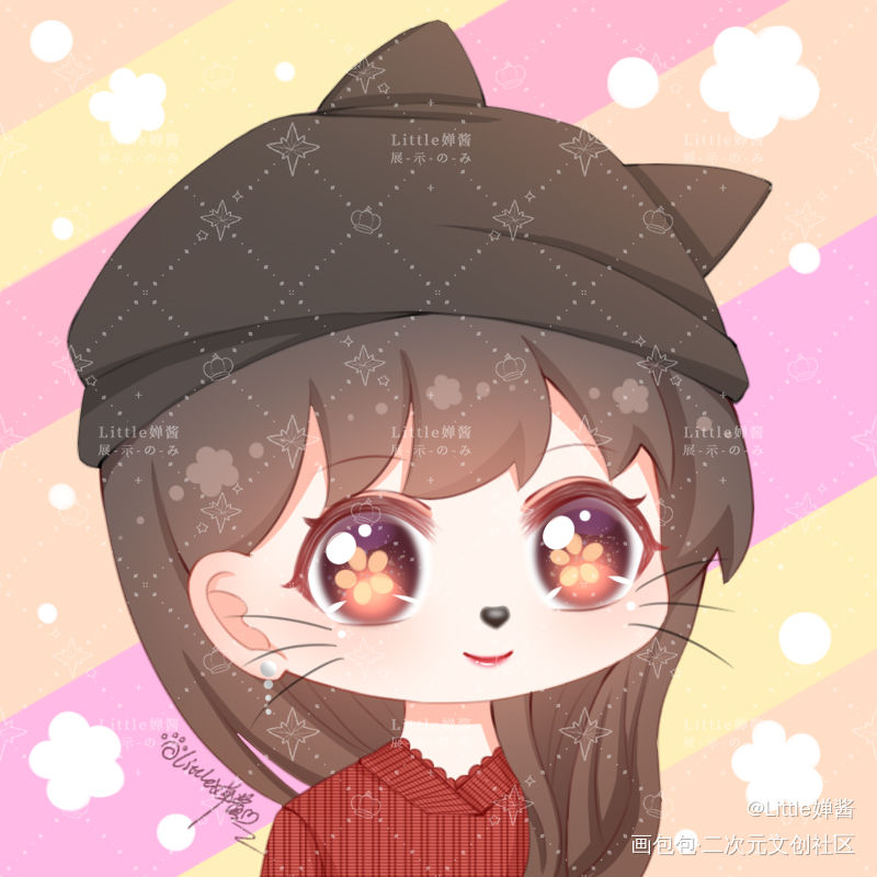 真人转简易Q版头像~~_绘画作品