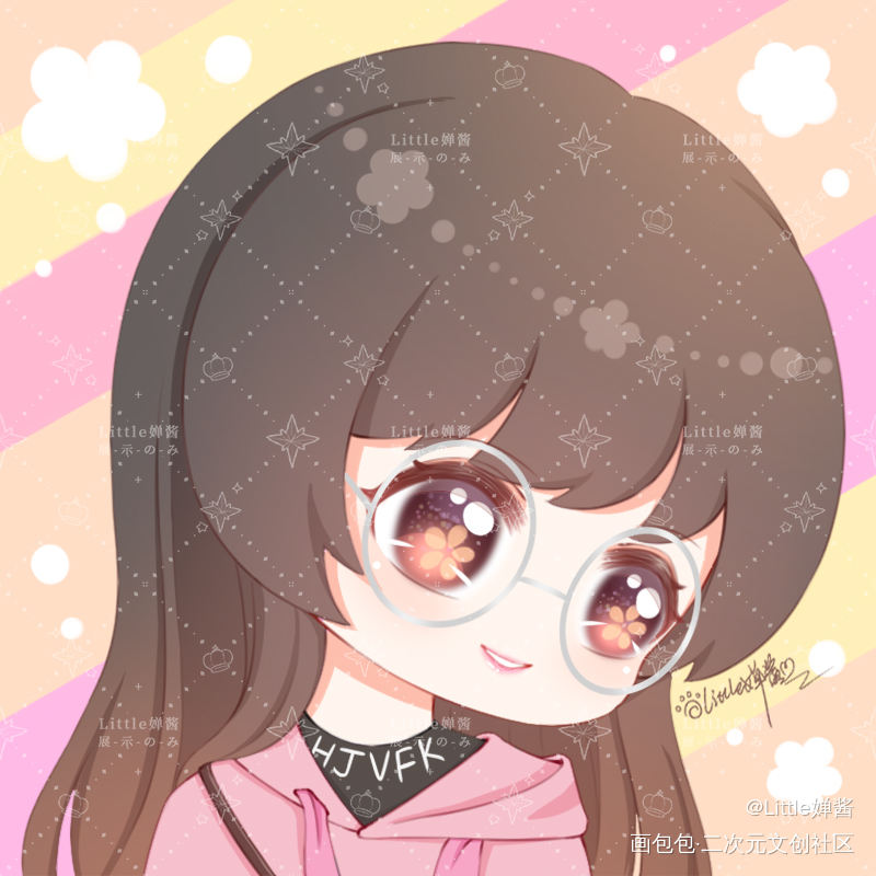 真人转简易Q版头像~~_绘画作品