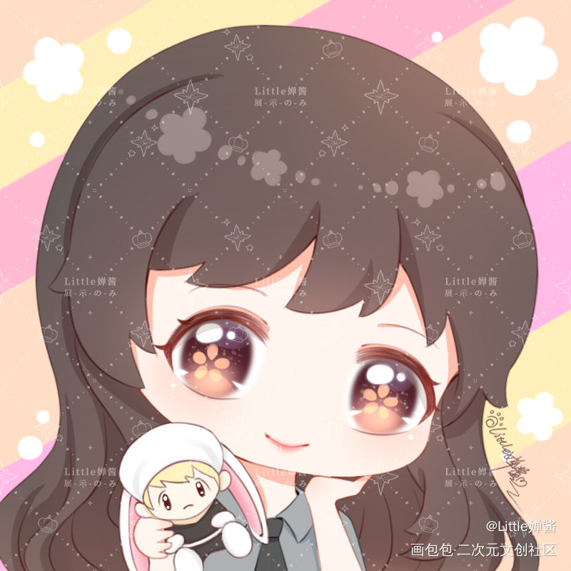 真人转简易Q版头像~~_绘画作品