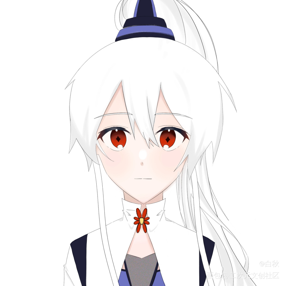_我家大师兄脑子有坑印飞星平涂日系头像绘画作品