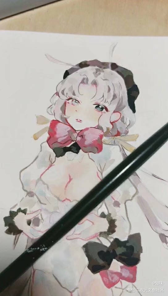兔兔～_女孩子绘画作品