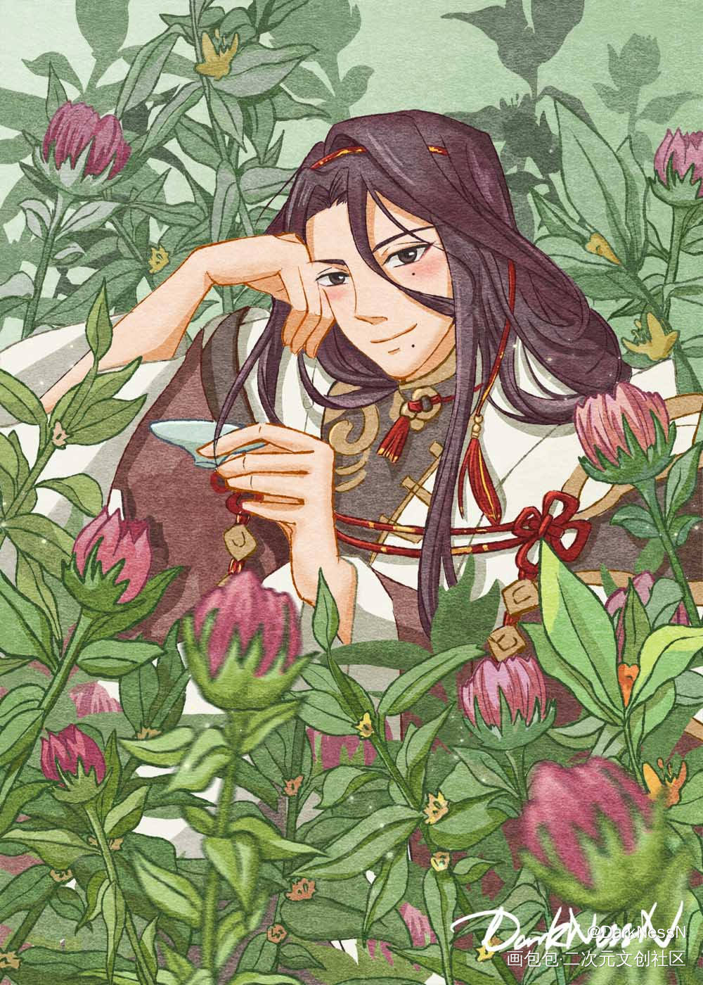 是屠苏！师傅！_食物语屠苏酒我要上首推插画同人食物语乙女绘画作品
