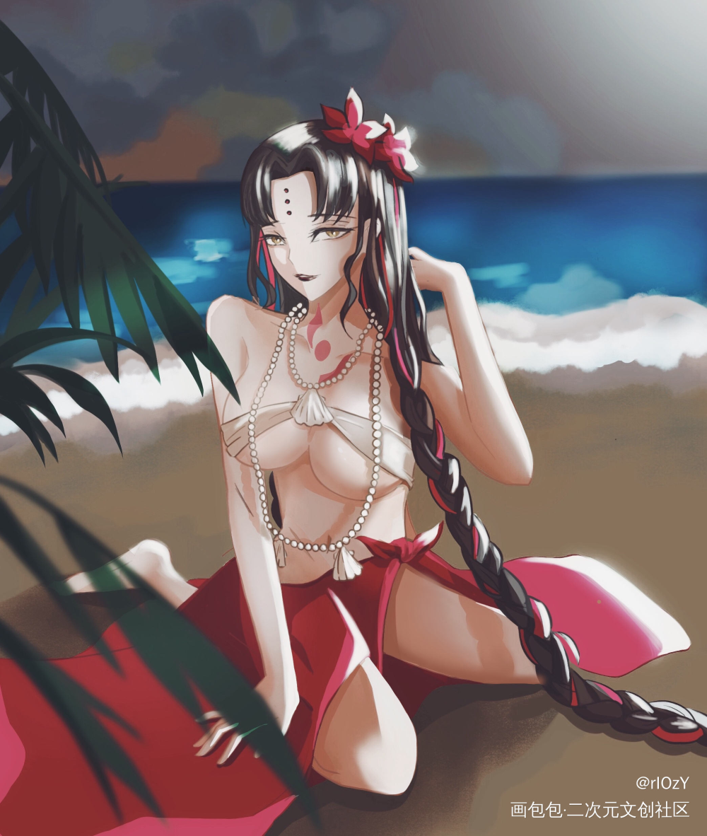 啊我女神真美_FGO杀生院祈荒日系求点评求配文我要上首推插画Fate/GrandOrderfatefgo手游绘画作品