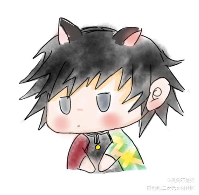 锖义_鬼灭之刃锖兔富冈义勇绘画作品