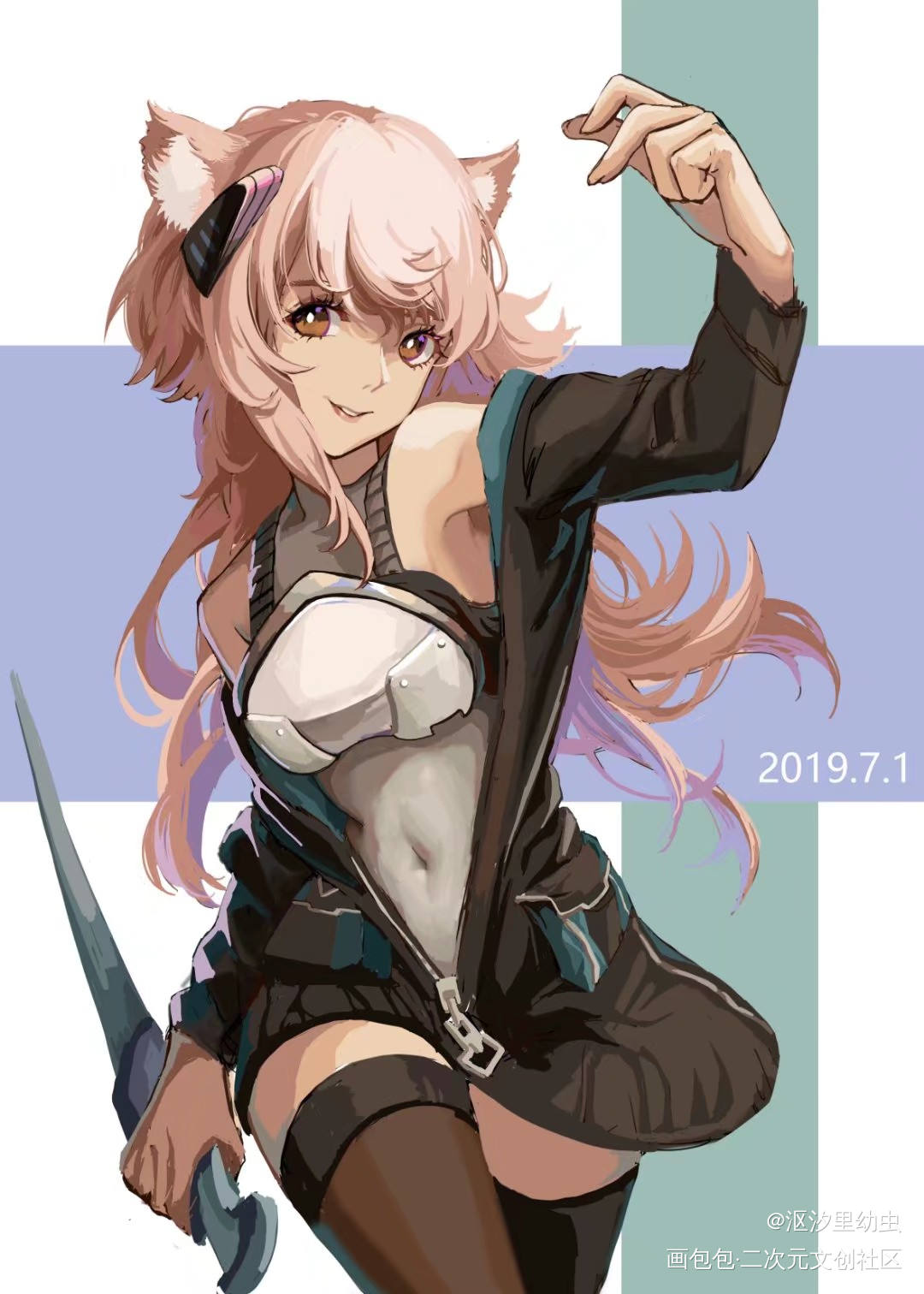 舟舟本命砾老婆～_明日方舟砾绘画作品