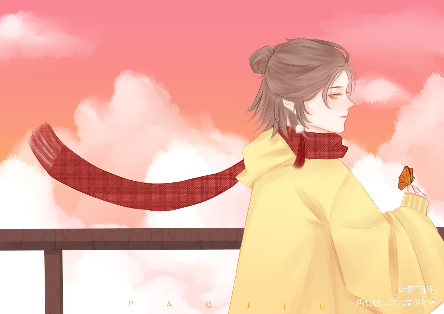 Adi老师提醒您天冷加衣_188男团温小辉同人绘画作品