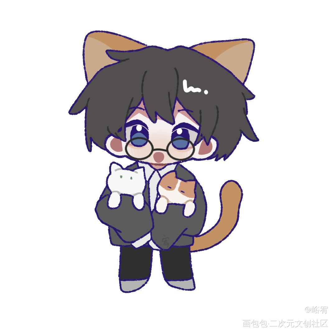 小猫咪_Q版同人kb呆又呆绘画作品