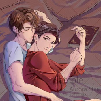 哄你入睡_谁把谁当真188男团黎朔赵锦辛插画绘画作品