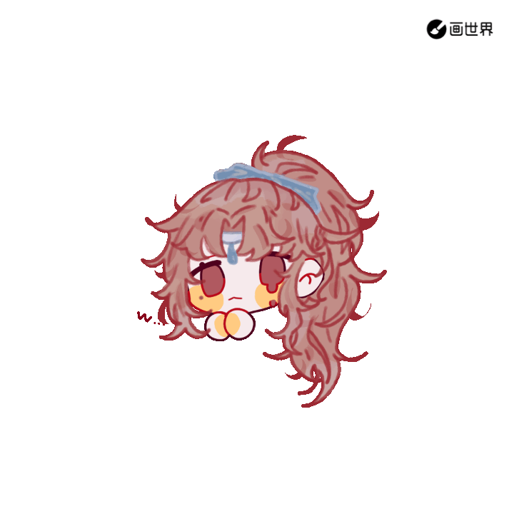 画了自己的自设！嘿嘿_平涂动图模板原创原创ocococ绘画作品