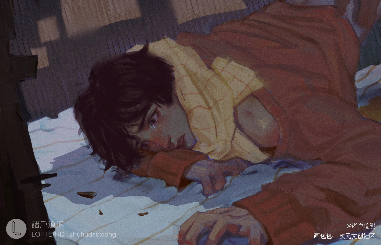 李程秀_188男团李程秀厚涂插画绘画作品