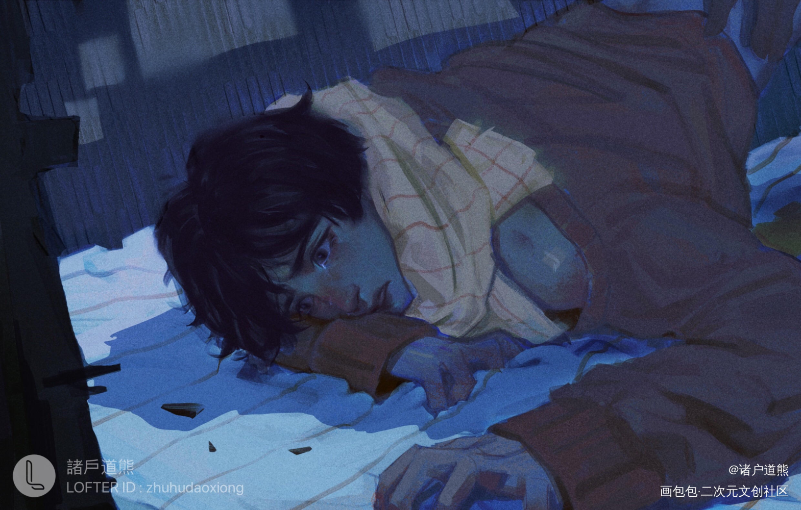 李程秀_188男团李程秀厚涂插画绘画作品