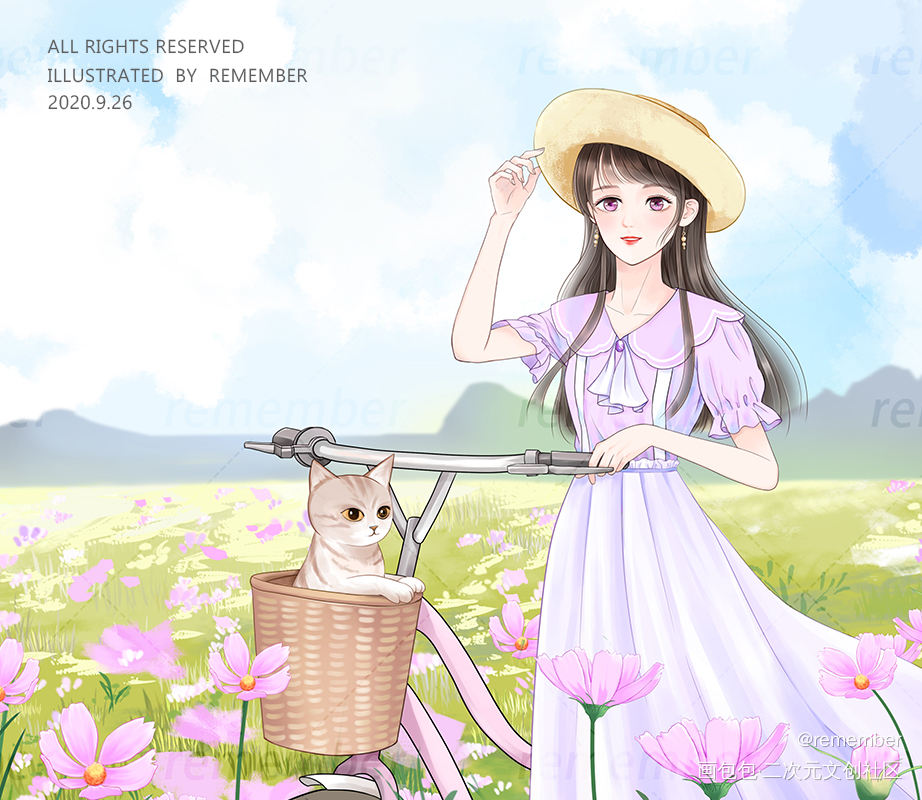 花开的时候_日系求点评求配文我要上首推插画原创绘画作品
