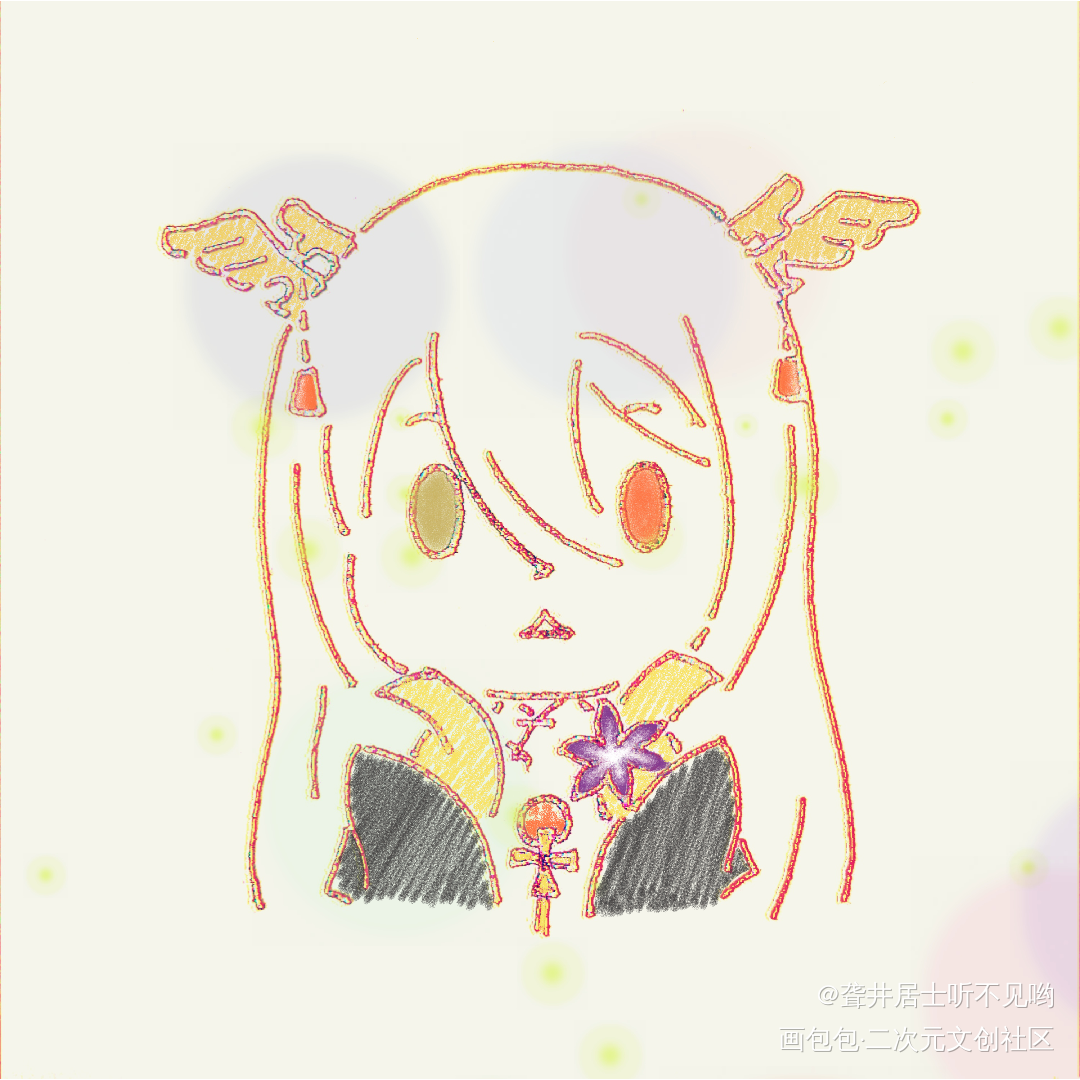懵懵哒_食物语饺子佛跳墙Q版绘画作品