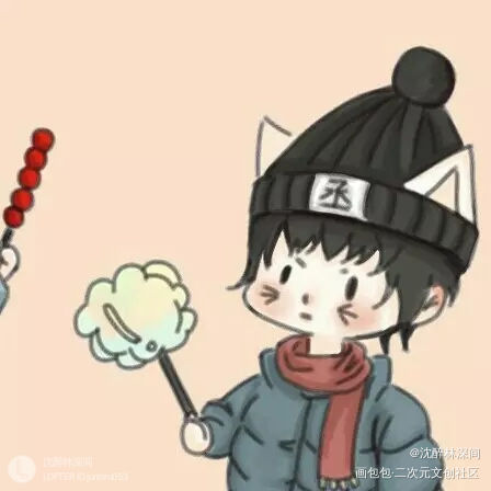 飞丞q版_撒野顾飞蒋丞平涂Q版头像绘画作品