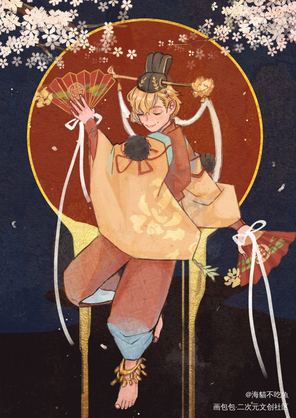 四喜丸子_食物语四喜丸子古风我要上首推插画同人绘画作品