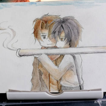 全球高考秦究游惑q版全球高考木苏里绘画作品