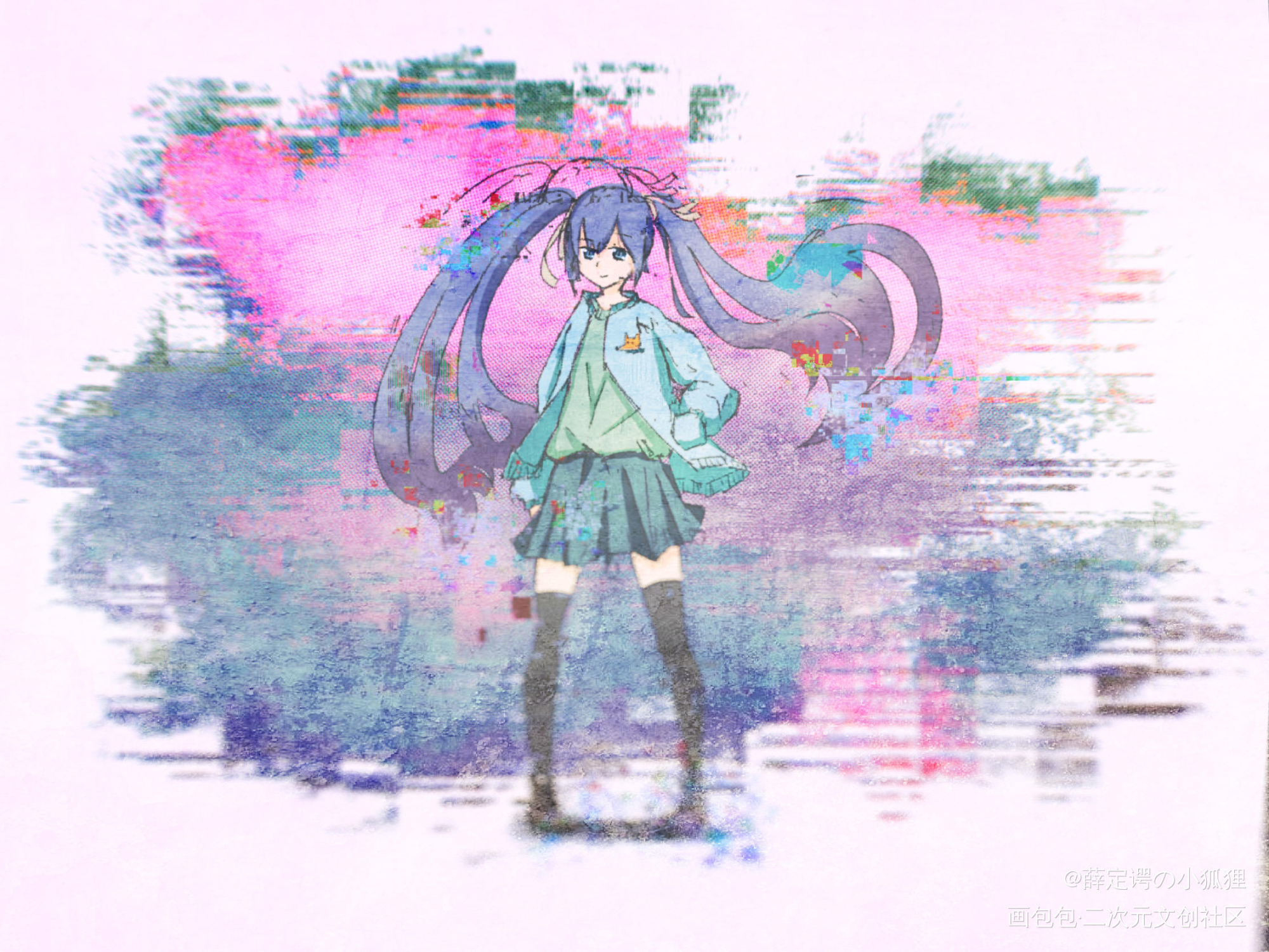 测试procreate_平涂插画原创原创绘画作品