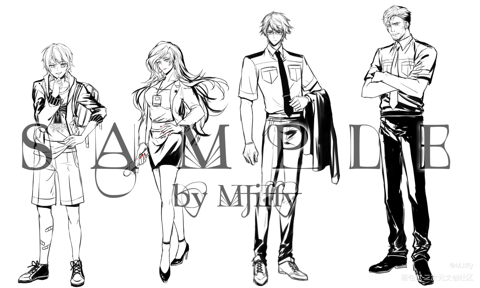 之前的一些废稿_平涂日系我要上首推条漫原创漫画原创绘画作品