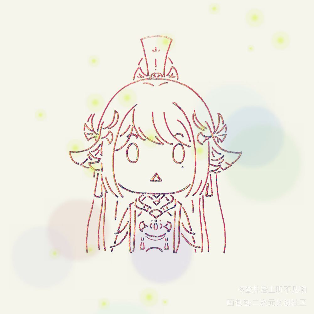 懵懵哒·小杏懵圈_食物语诗礼银杏Q版绘画作品