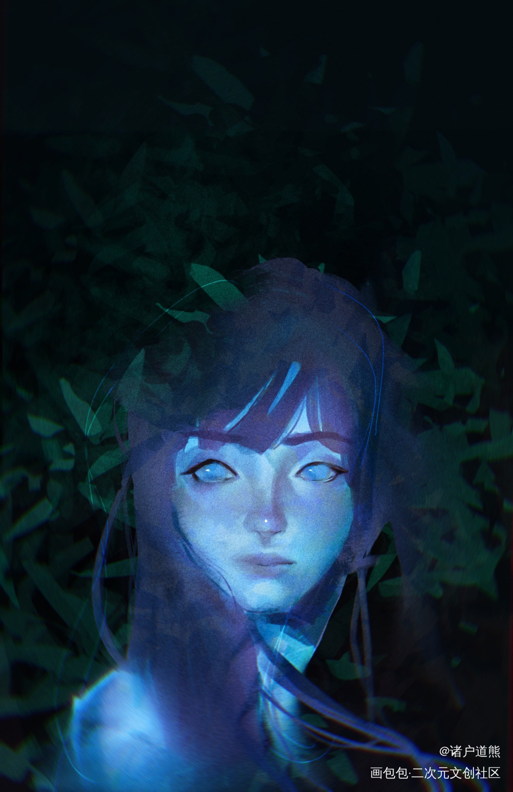火星运河_厚涂插画原创oc绘画作品
