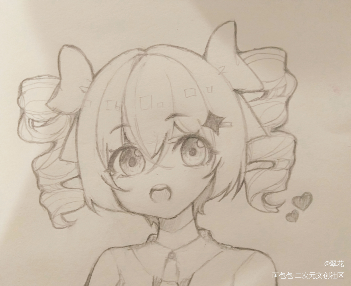 _平涂头像摸鱼oc绘画作品