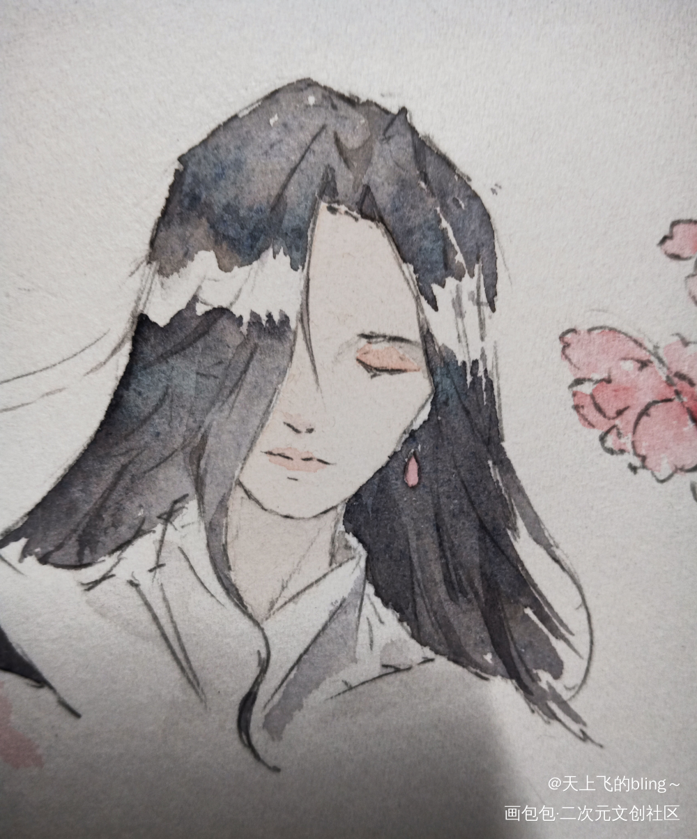 兰舟对我不笑_将进酒沈兰舟平涂插画绘画作品