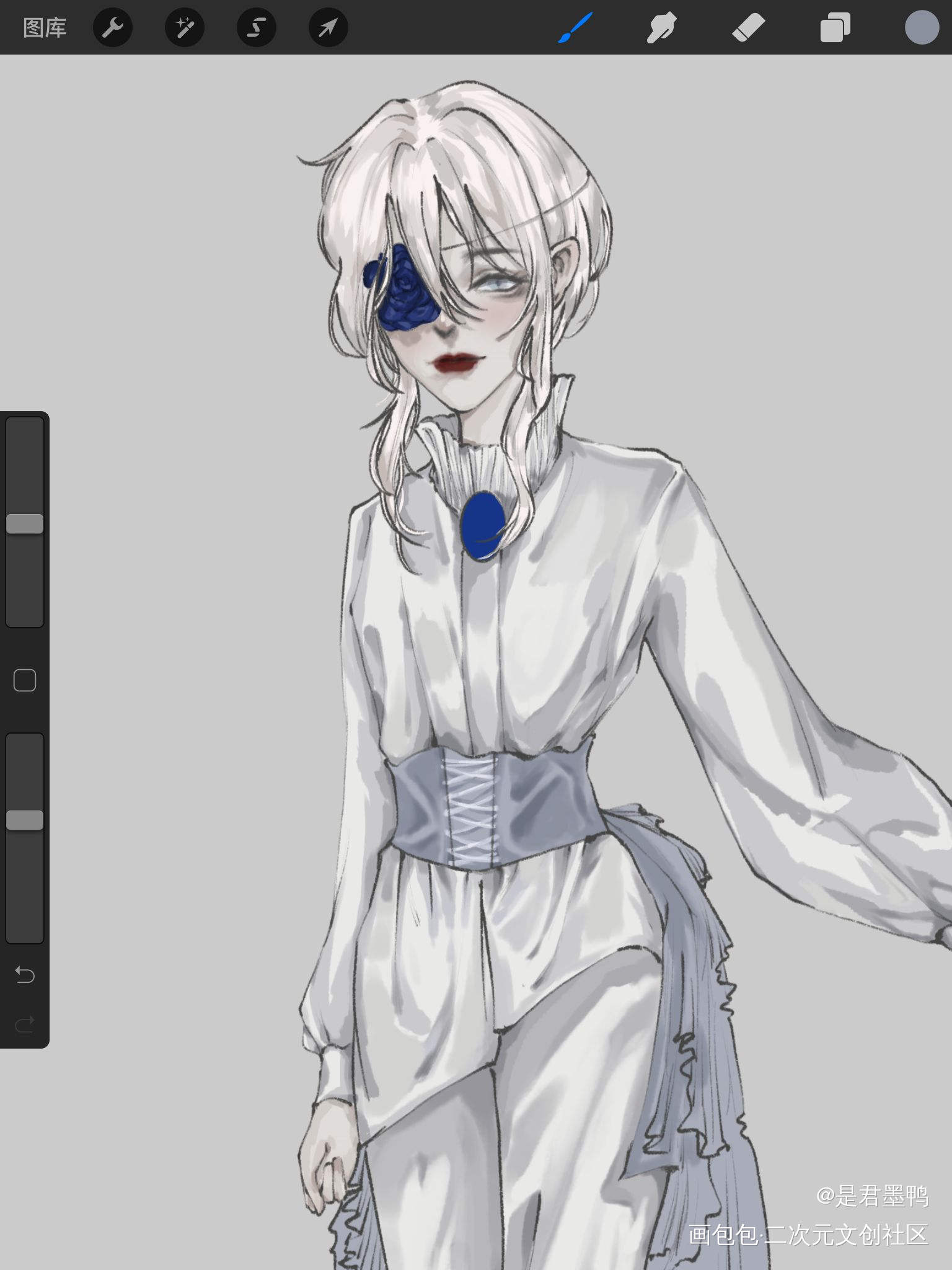 自设腿进度_立绘厚涂我要上首推自设自设原创ococ绘画作品