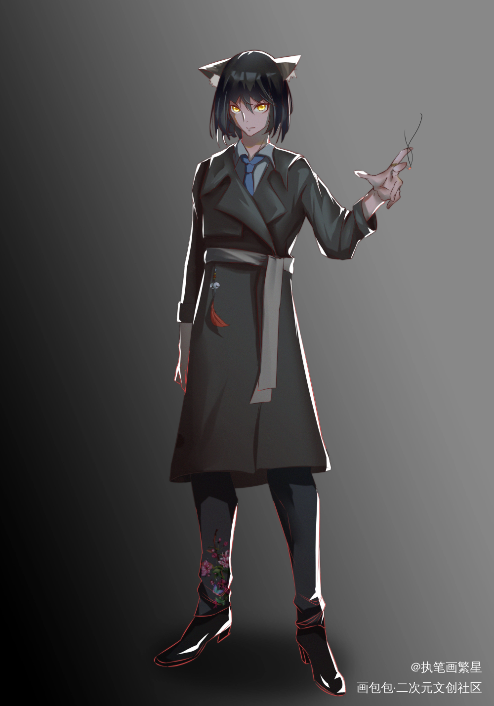 _摸鱼绘画作品