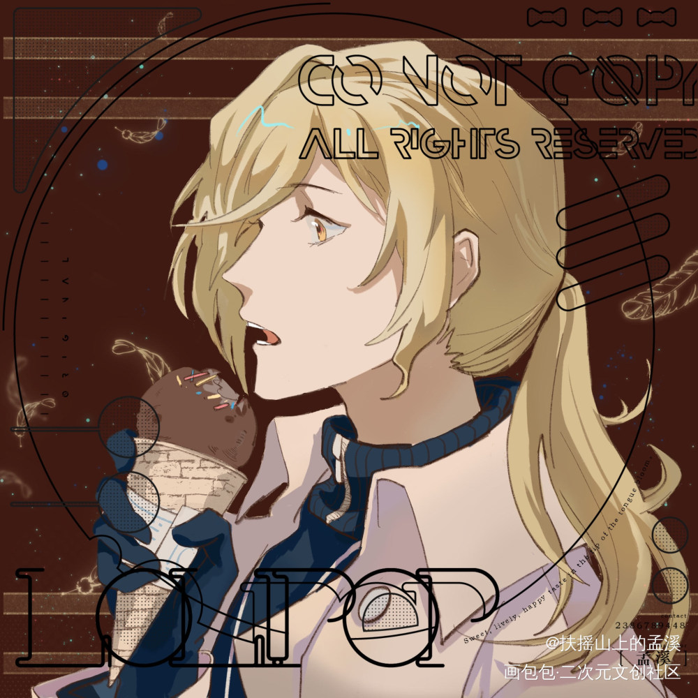 这周画的稿子_永远的7日之都幽桐平涂日系头像付费委托原创oc绘画作品