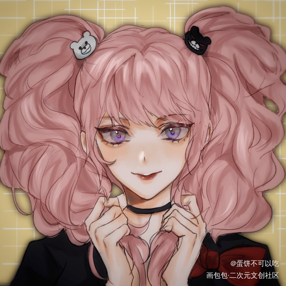 江之岛盾子_弹丸论破江之岛盾子平涂日系头像同人绘画作品