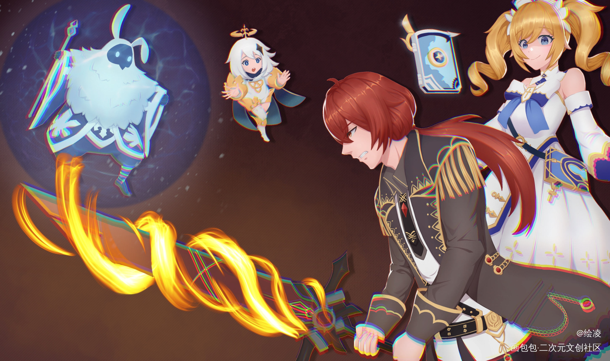【原神】芭芭拉：你也需要治疗吗_原神日系插画绘画作品
