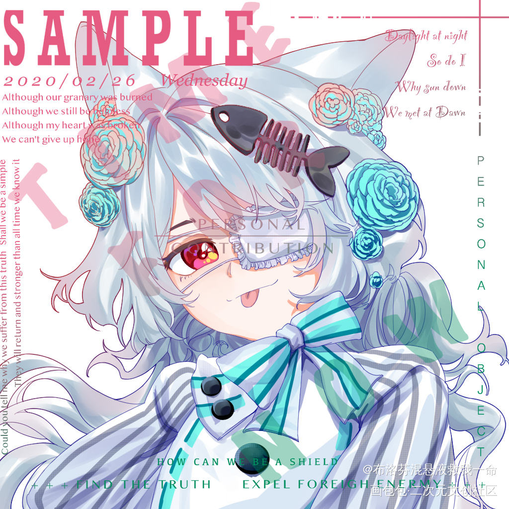 稿_平涂头像同人原创oc绘画作品