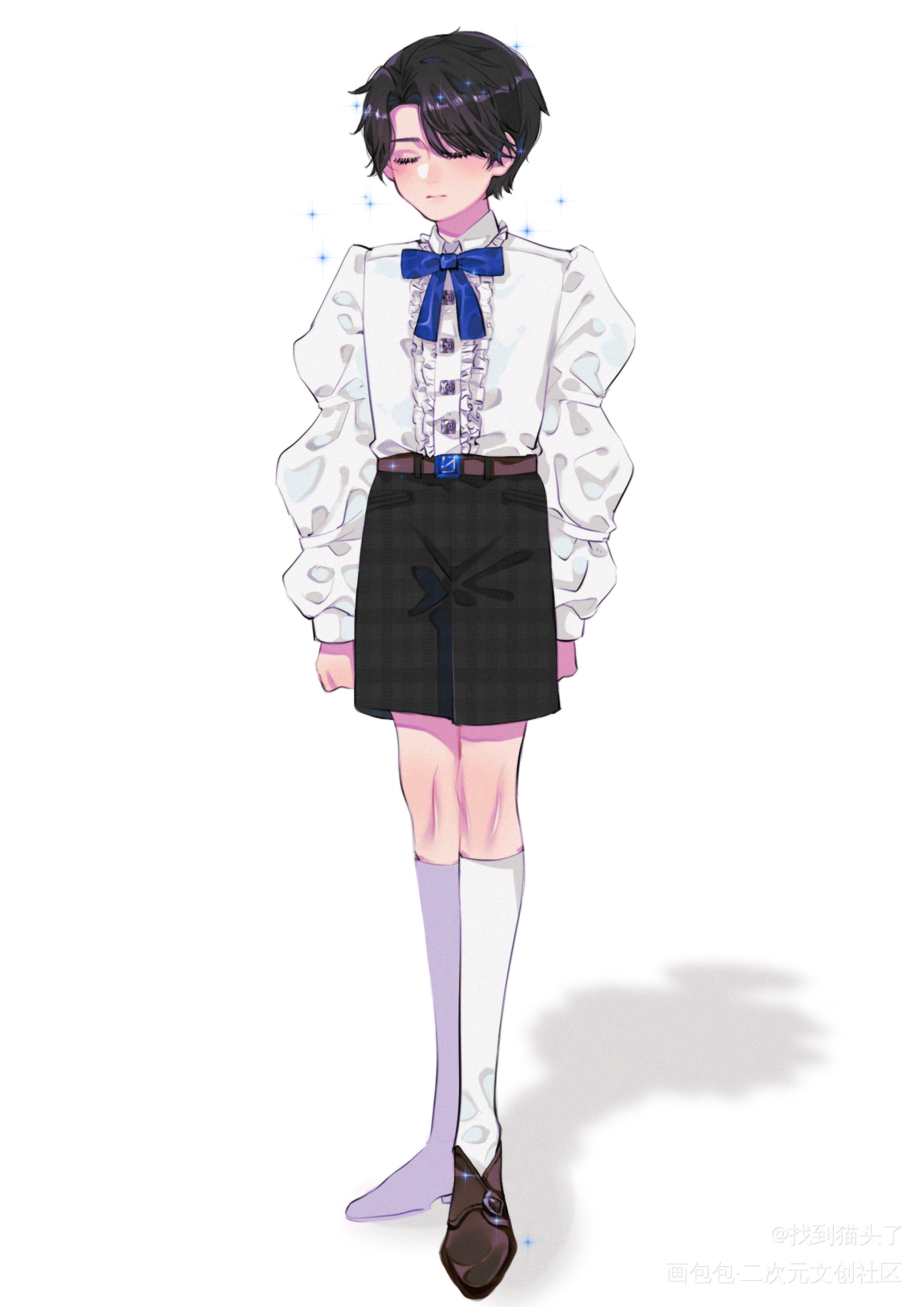 之前的贵气小明修_188男团晏明修绘画作品