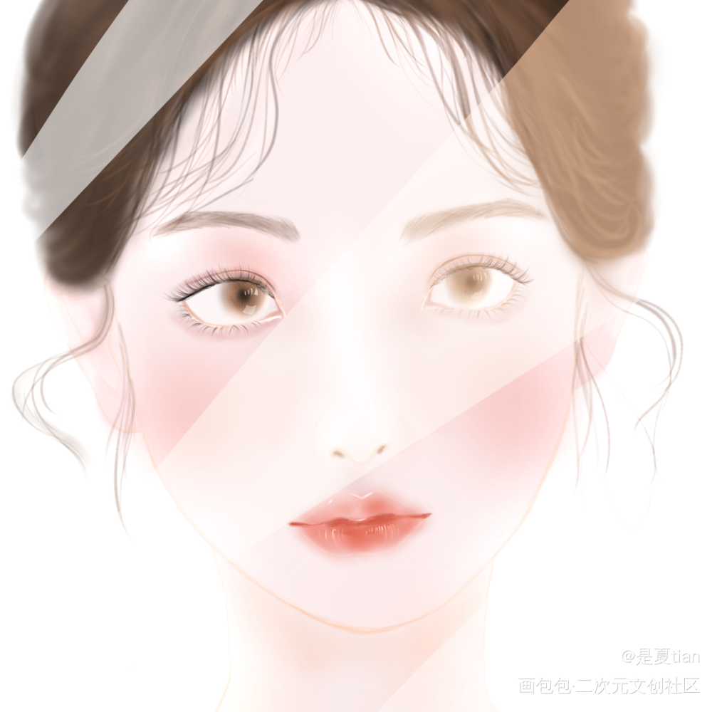 jennie画报仿妆_平涂头像jennie原创绘画作品