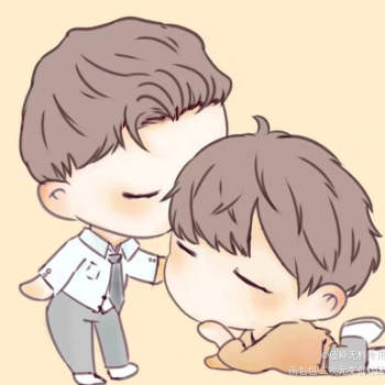 q版小人动作有参考_188男团李程秀邵群模板绘画作品