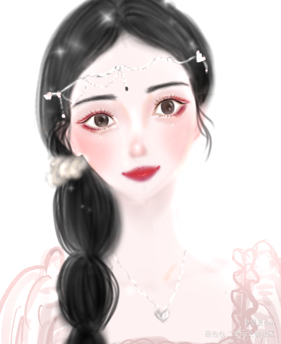 惊鸿一瞥美丽的风光_平涂日系求配文我要上首推头像原创头像原创绘画作品