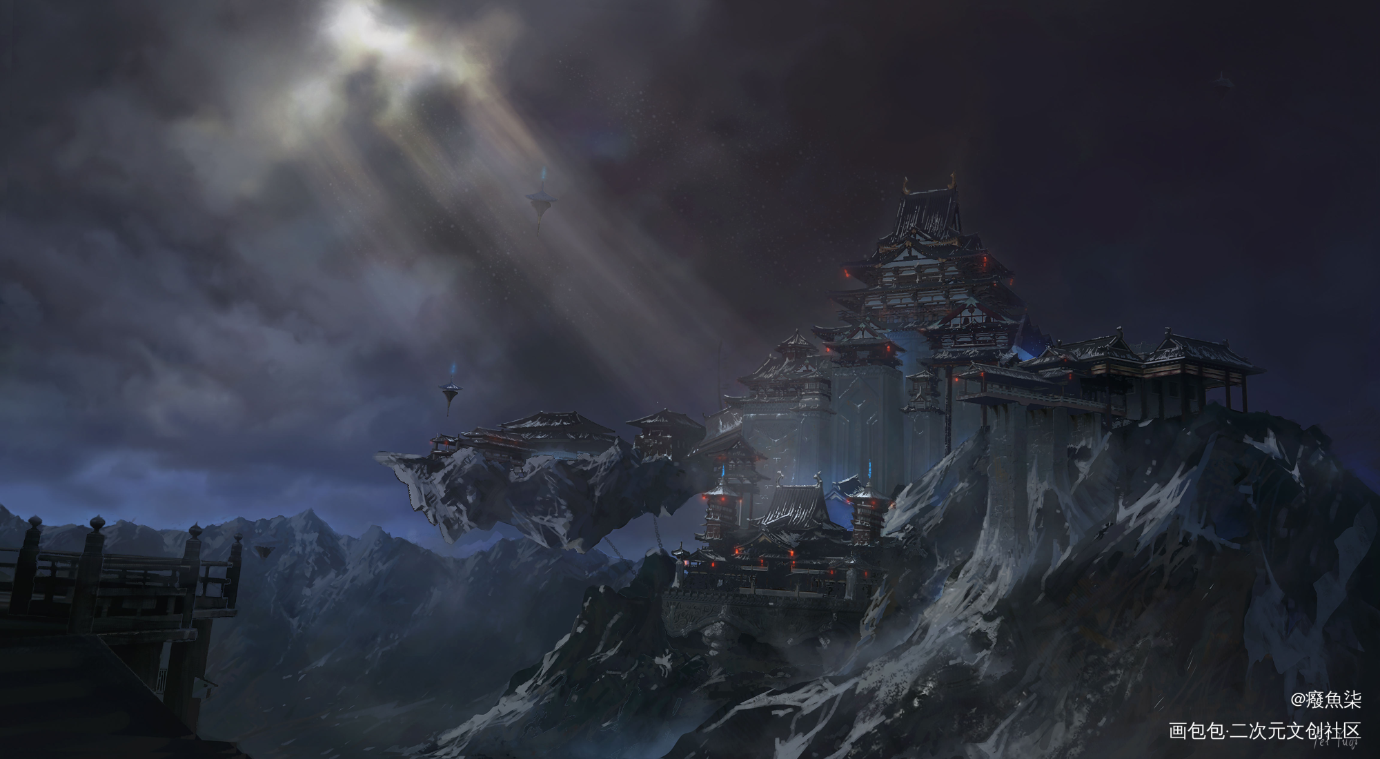 魔仙堡_厚涂场景设计大场景场景插画原画我要上首推原创设计原创绘画作品