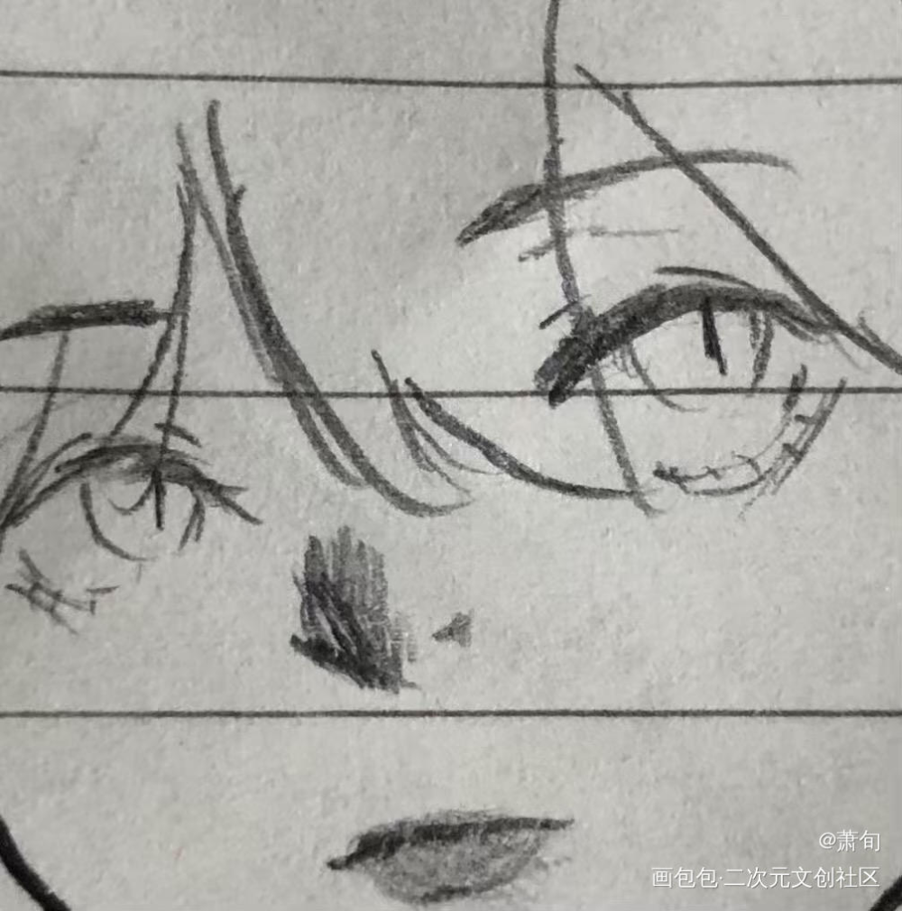 和亲友的十秒草稿认真画_原创oc绘画作品