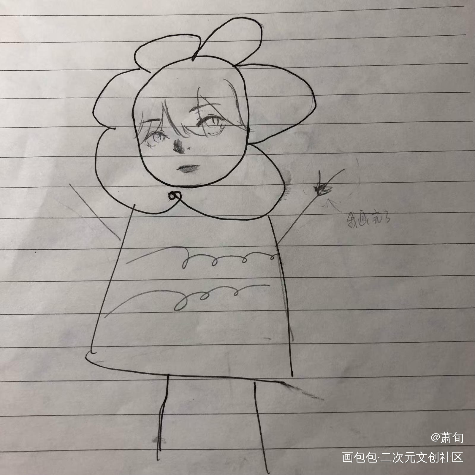 和亲友的十秒草稿认真画_原创oc绘画作品