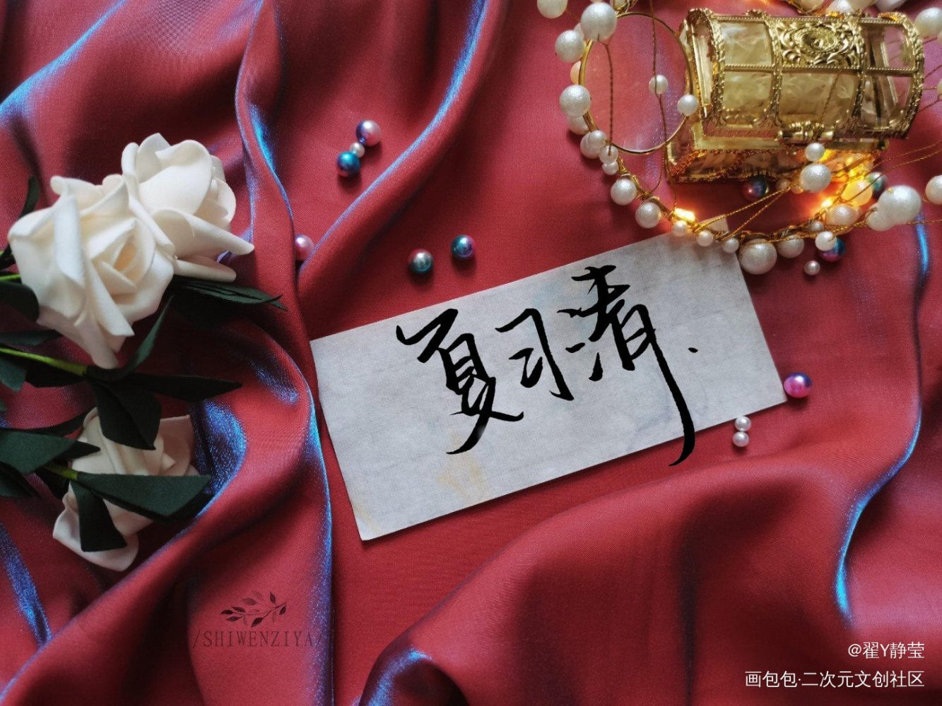 夏习清_我只喜欢你的人设夏习清字体设计稚楚绘画作品