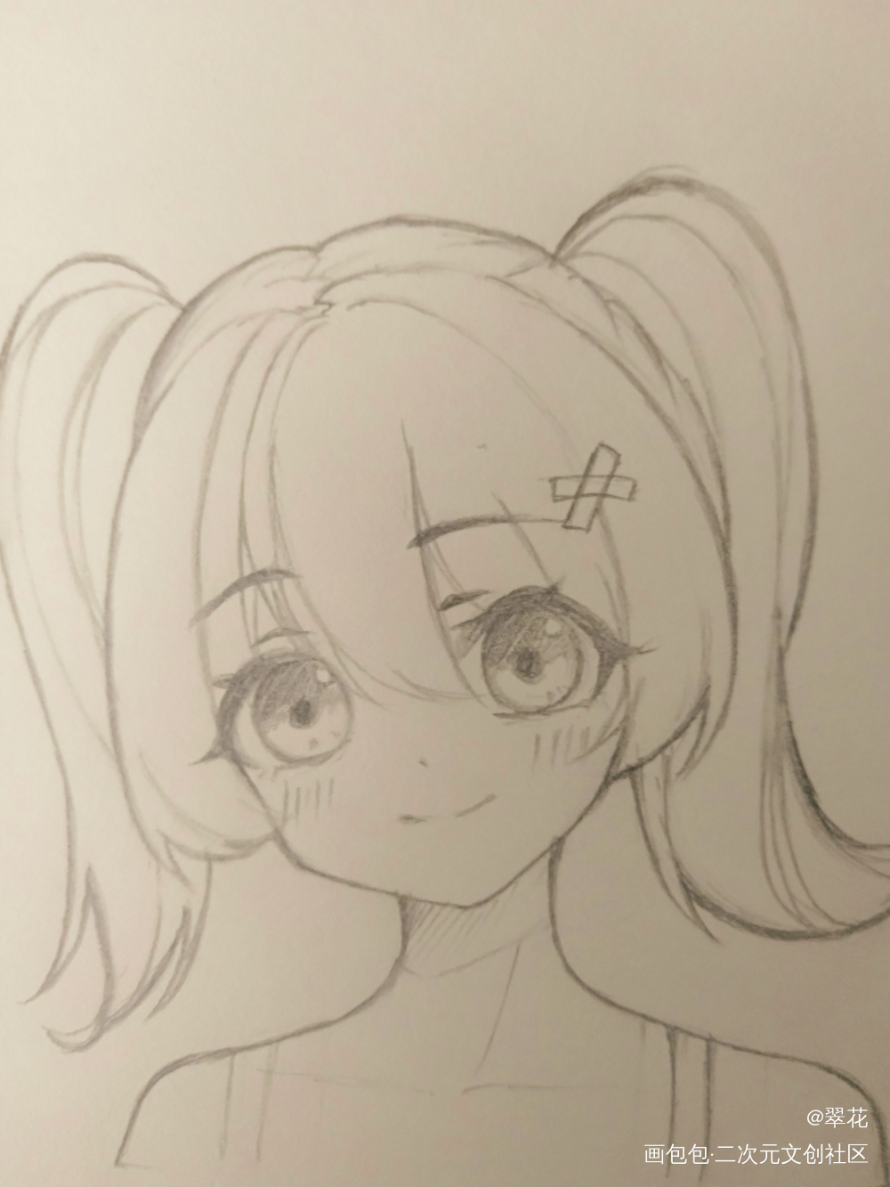 鱼_平涂头像摸鱼原创oc绘画作品