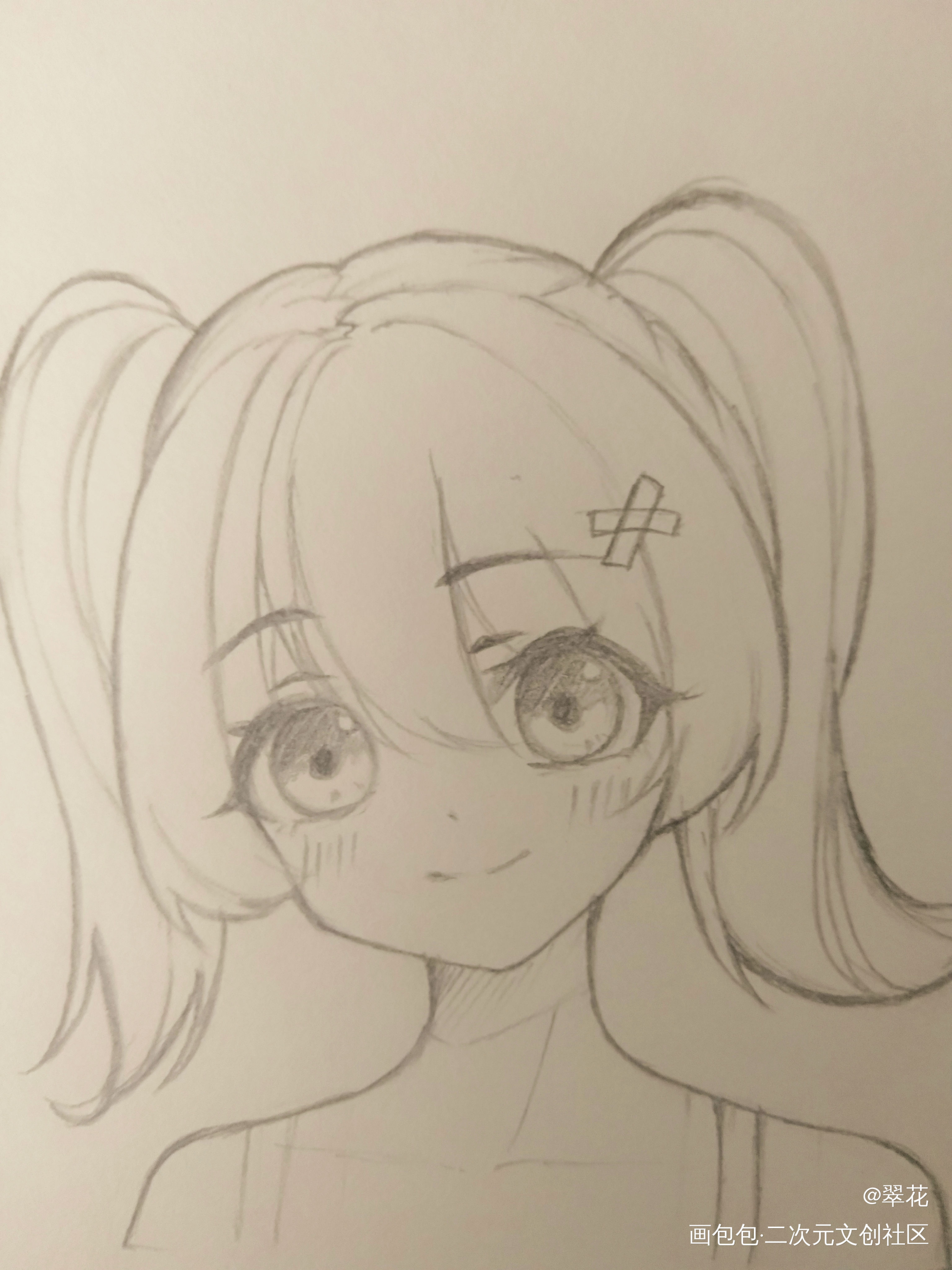 鱼_平涂头像摸鱼原创oc绘画作品