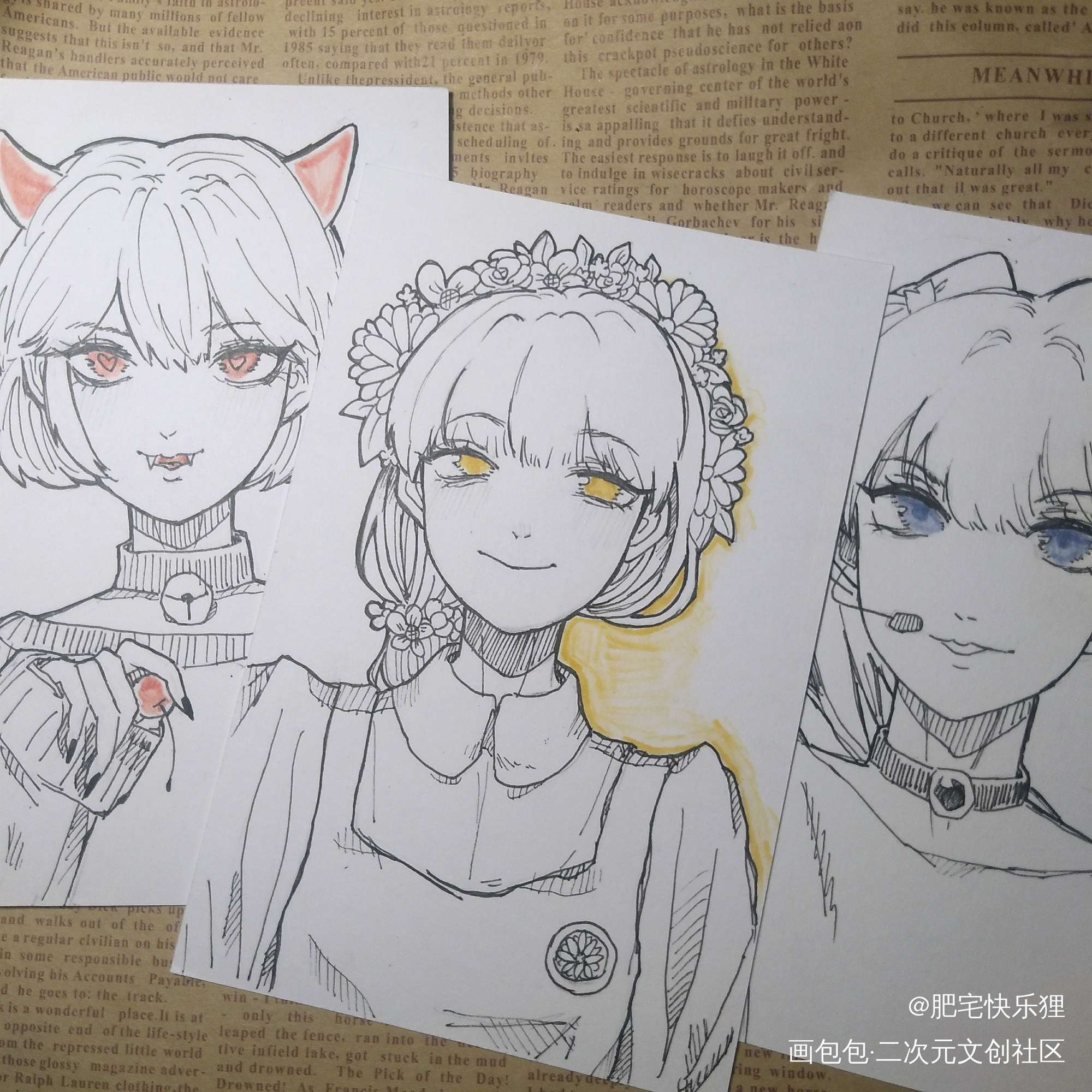 课上摸鱼_立绘日系求点评我要上首推头像插画原创漫画原创头像原创人物原创oc绘画作品