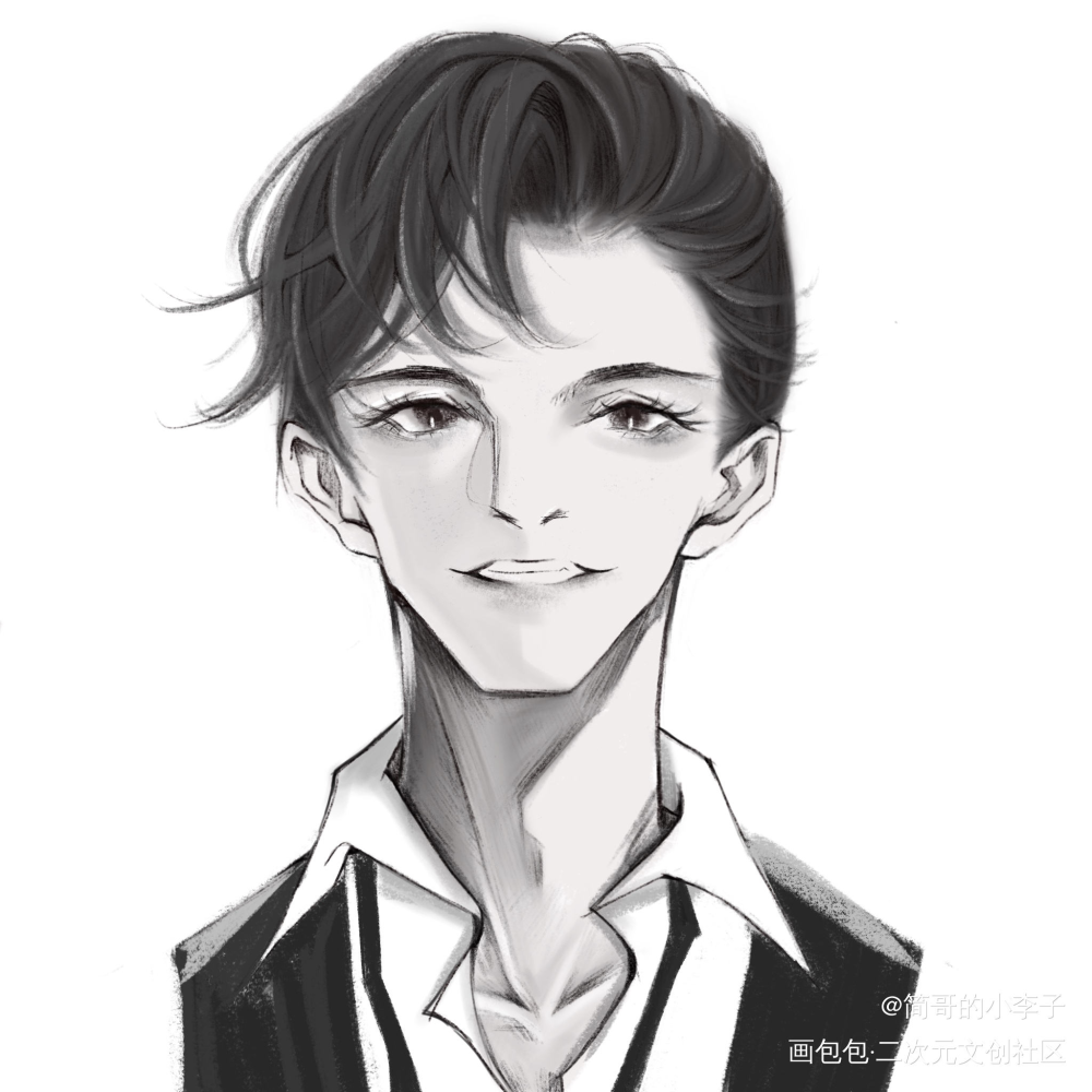 哥帅不_188男团简隋英绘画作品