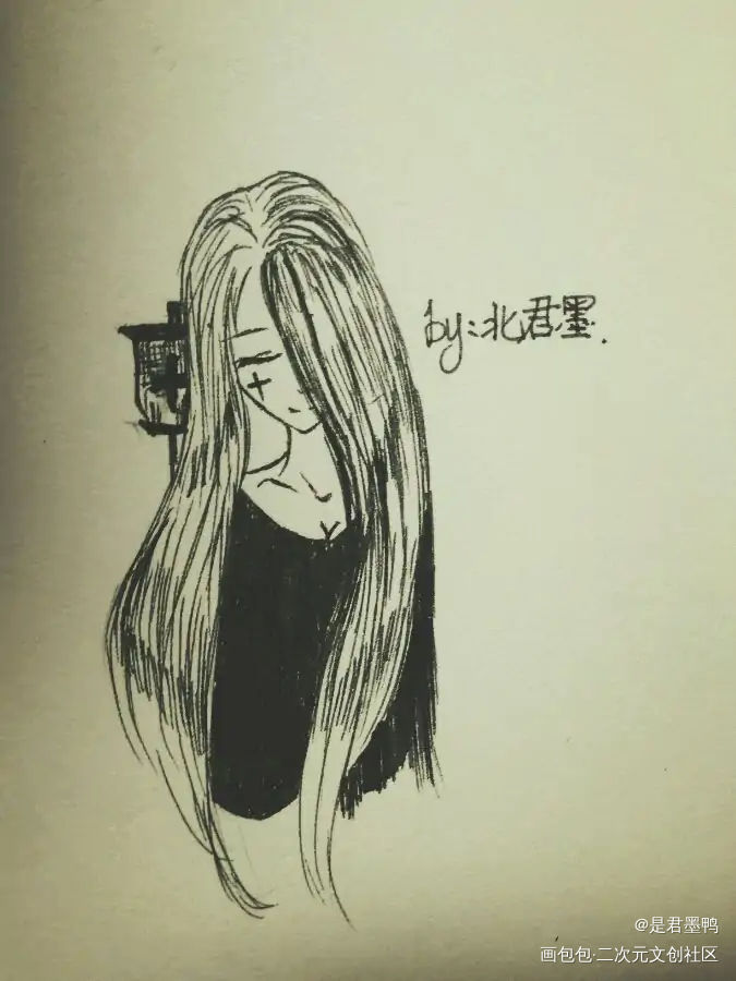 黑历史对比（我凭本事画的丑…）_平涂原创oc绘画作品