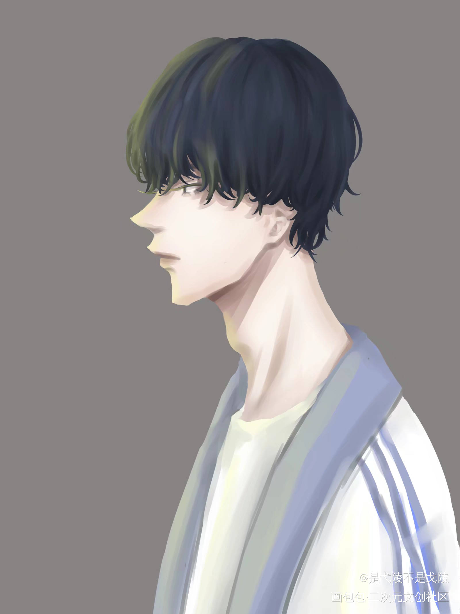谢俞_伪装学渣谢俞同人绘画作品