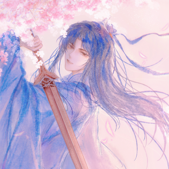 少年剑意_六爻严争鸣板绘水彩古风水彩求配文插画同人绘画作品